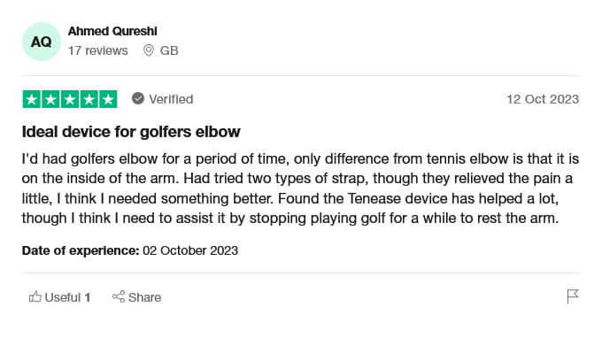 I had golfers elbow for a long time