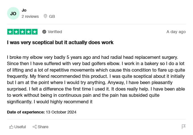 ideal for golfers elbow